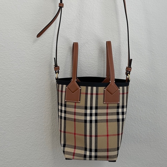 Burberry Beige Mini London Tote Bag - Picture 13 of 14